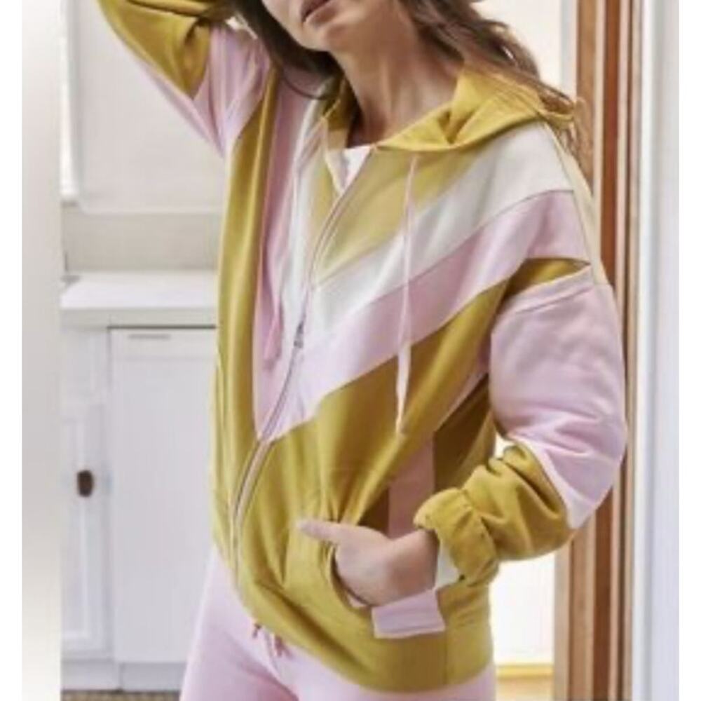 Anthropologie Daily Practice Long Sleeve Candie Full Zip Hoodie Womens XL Casual